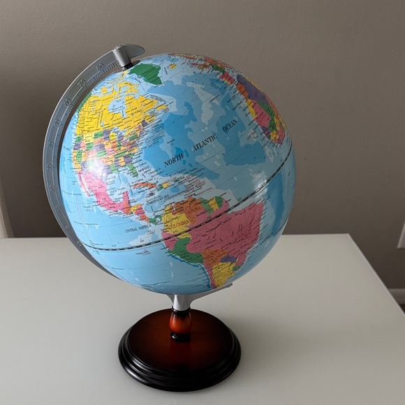 Colorful World Globe with Stand - Picture 1 of 1